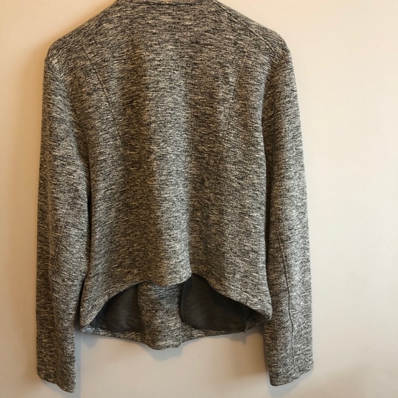 Torrid Grey Knit Full Zip Moto Jacket - Picture 4 of 6